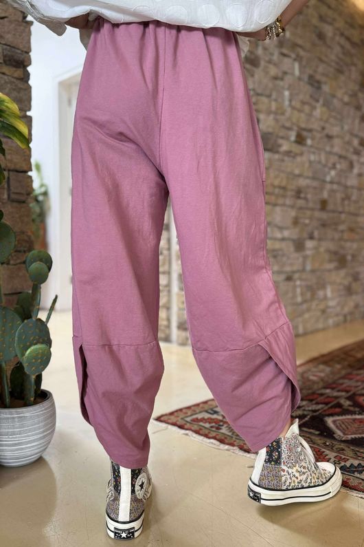 Made in Italy Lagenlook Shelby Cocoon Pant Indian Pink 